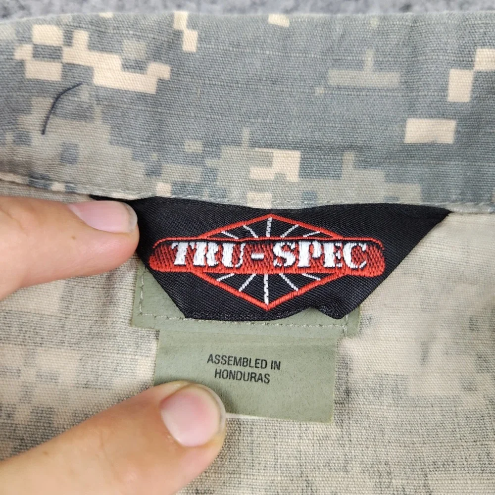 Tru-Spec ACU Digital Camo Tactical Response Uniform Shirt Large Military Jacket